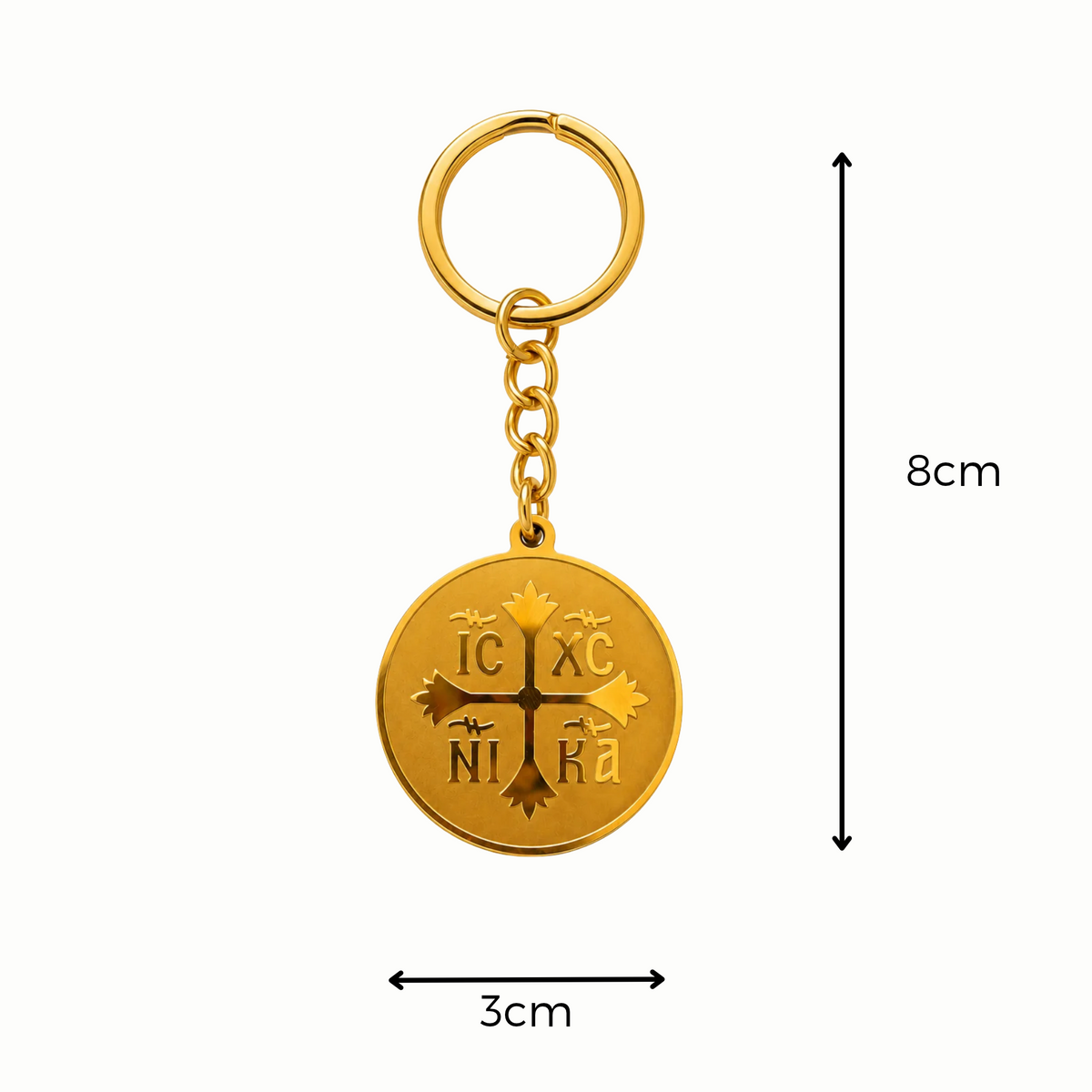 IC XC NIKA Medallion Keyring