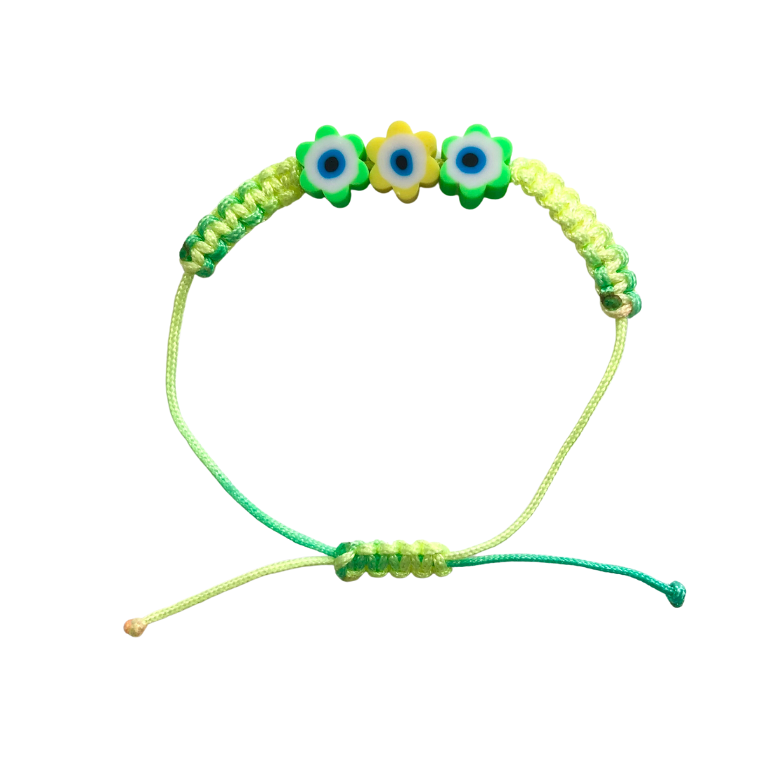 Kids Bracelet - Evil Eye Flowers