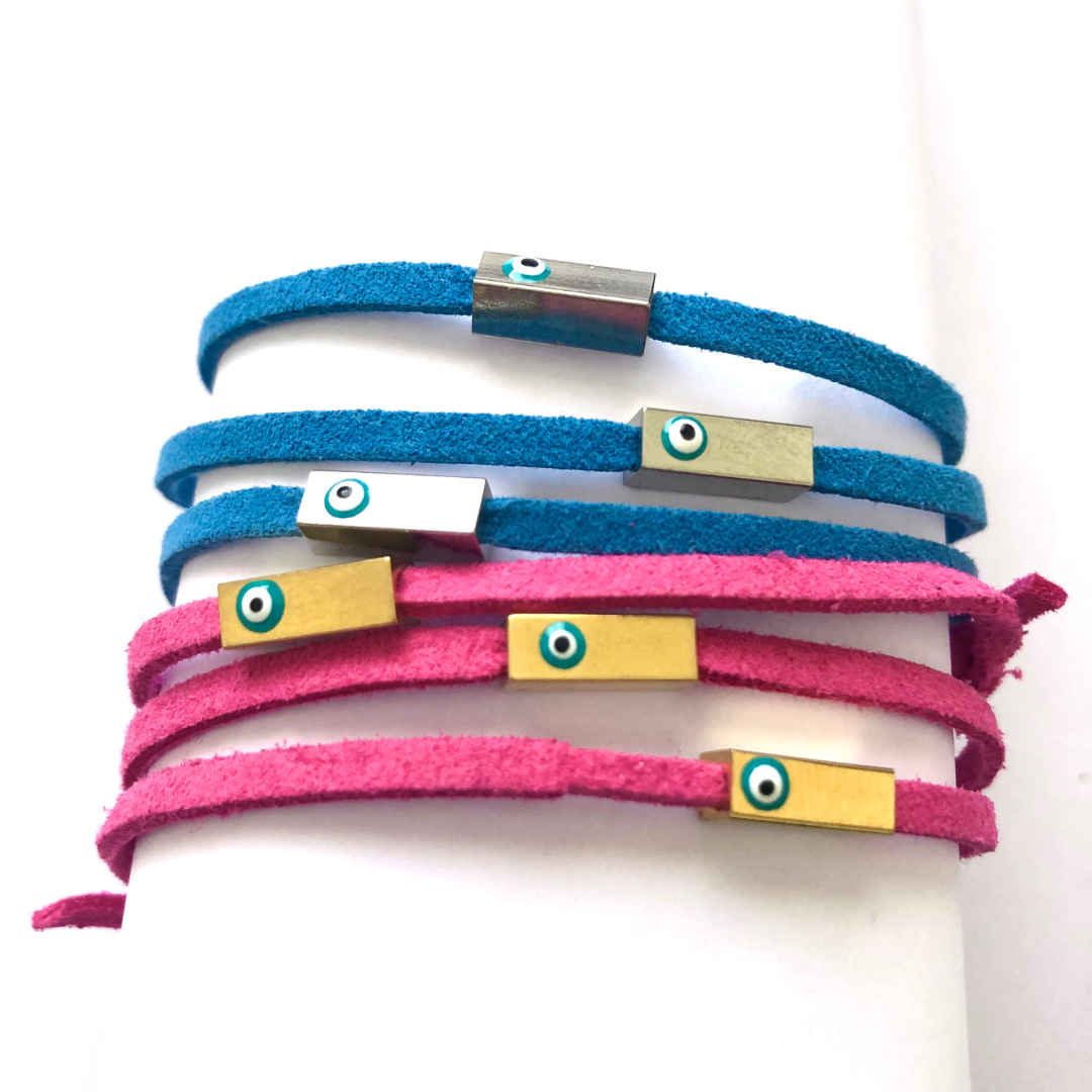 Bracelet with Rectangle Evil Eye