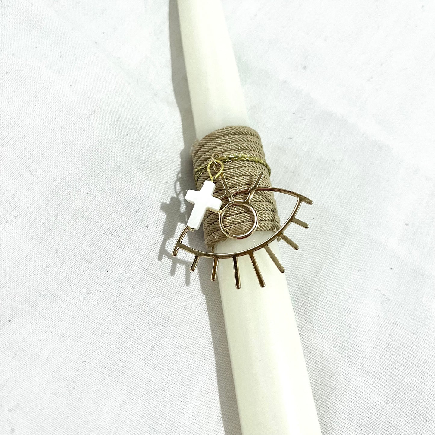 Lambada with Gold Eye and Shell Cross