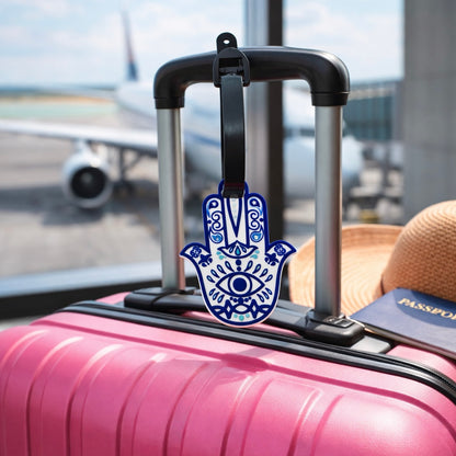 Hamsa Evil Eye Luggage Tag