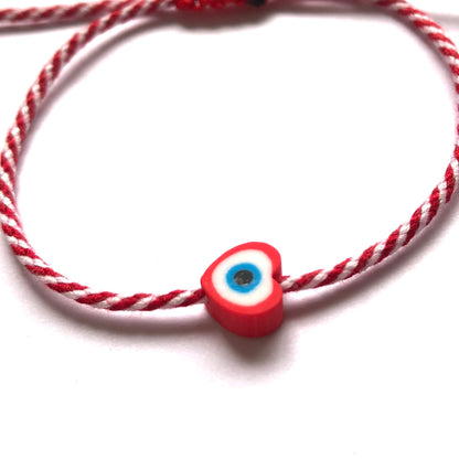 Marti Bracelet with Evil Eye Heart