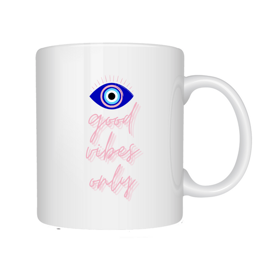 Good Vibes Only Mug - Pink