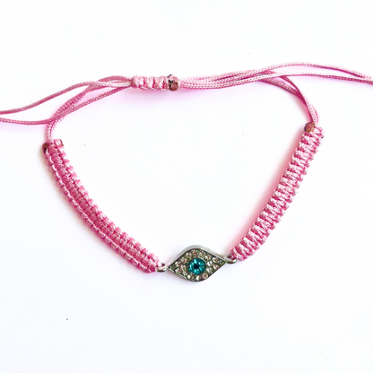 Bracelet with Diamanté Evil Eye