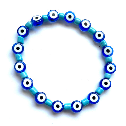 Max Mati Protection Bracelet with Turquoise Beads