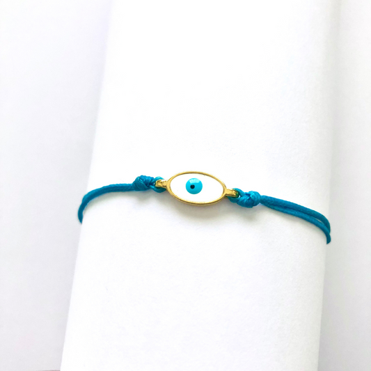 Bracelet with Oval Evil Eye
