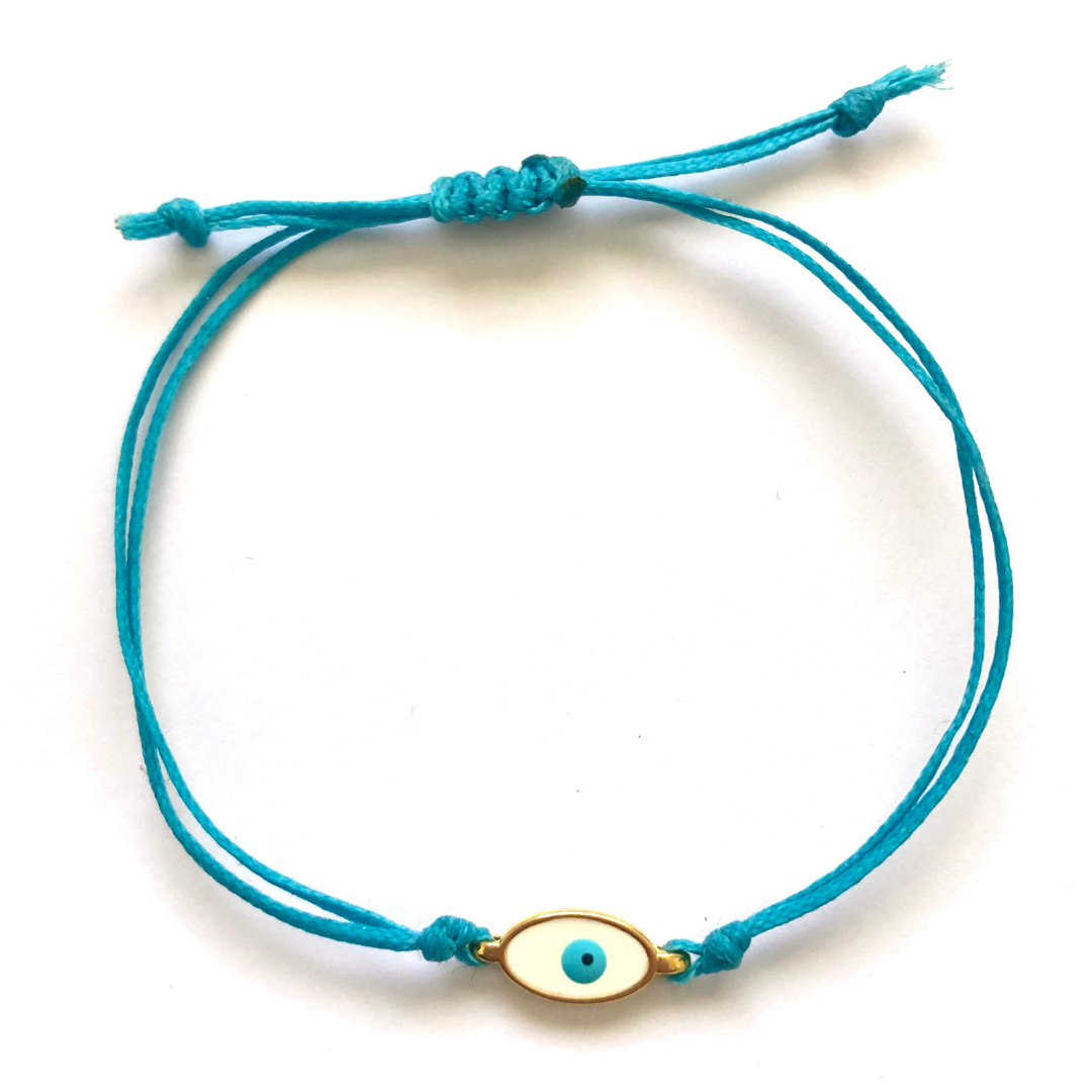 Bracelet with Oval Evil Eye