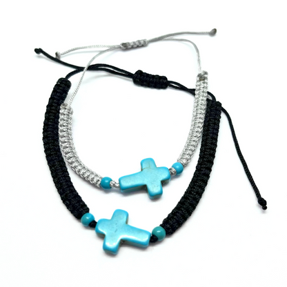 Bracelet with Turquoise Cross