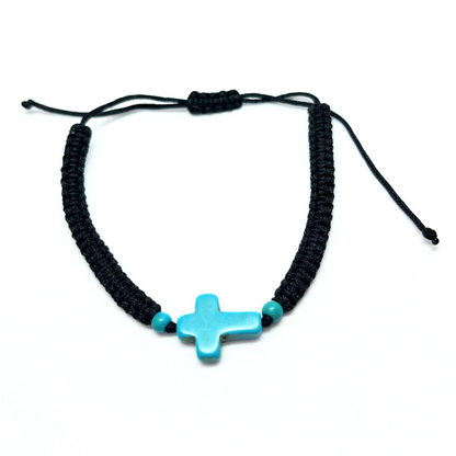 Bracelet with Turquoise Cross