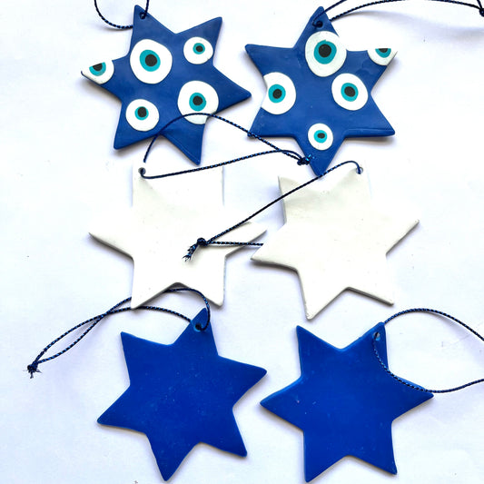 Christmas Ornament - Set of 6 Stars