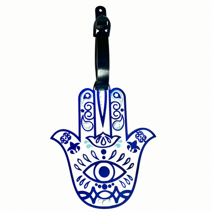Hamsa Evil Eye Luggage Tag