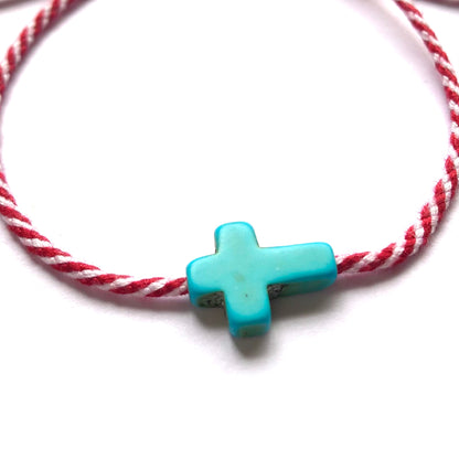 Marti Bracelet with Turquoise Cross