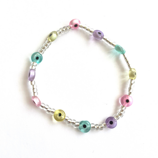 Candy Multi Evil Eye Beaded Bracelet