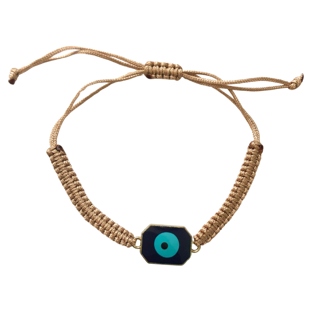 Bracelet With Rectangle Evil Eye