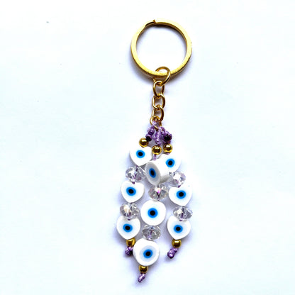 Keyring - Clay & Bead Multi