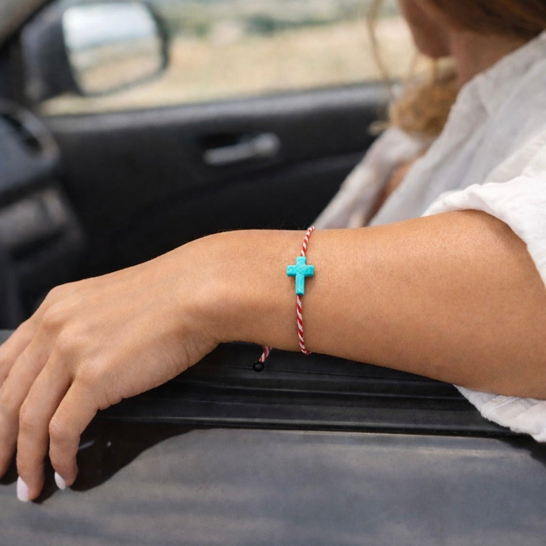 Marti Bracelet with Turquoise Cross