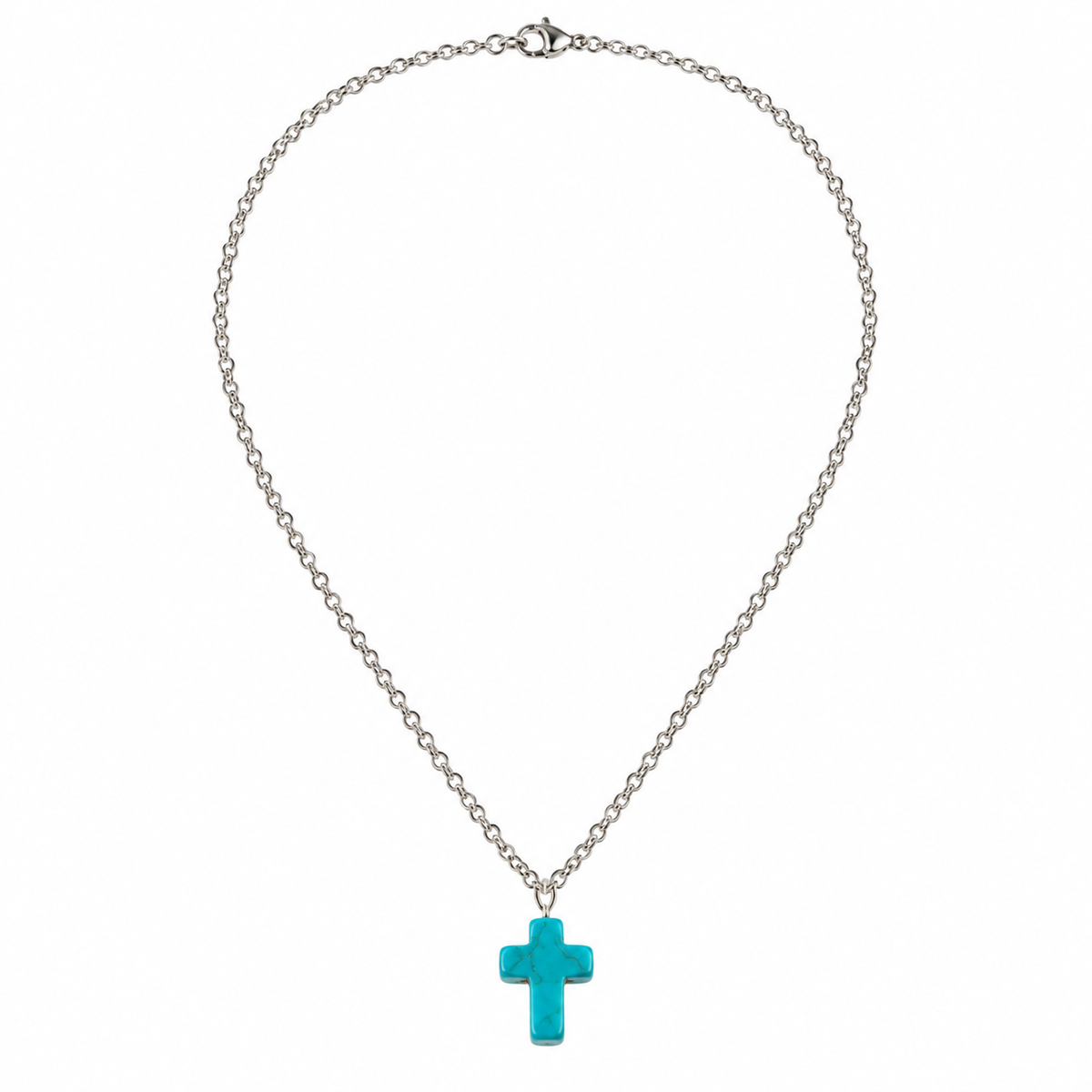 Turquoise Cross Necklace