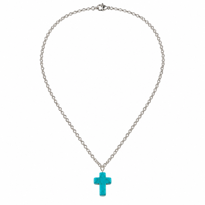 Turquoise Cross Necklace