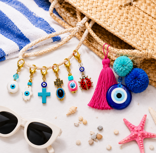 Greek Evil Eye Good Luck Charms (Clip-On Mati Charms)