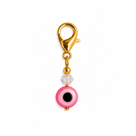 Pink Evil Eye Good Luck Charm – October Limited Edition