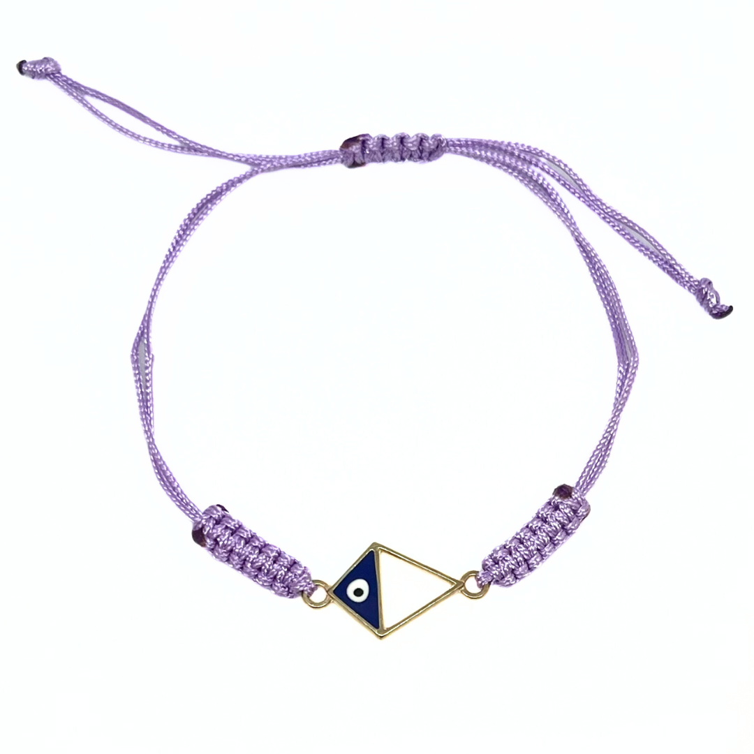 Bracelet With Triangle Evil Eye