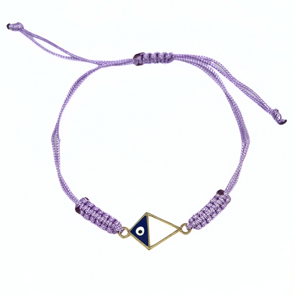 Bracelet With Triangle Evil Eye