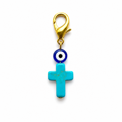 Greek Evil Eye Good Luck Charms (Clip-On Mati Charms)