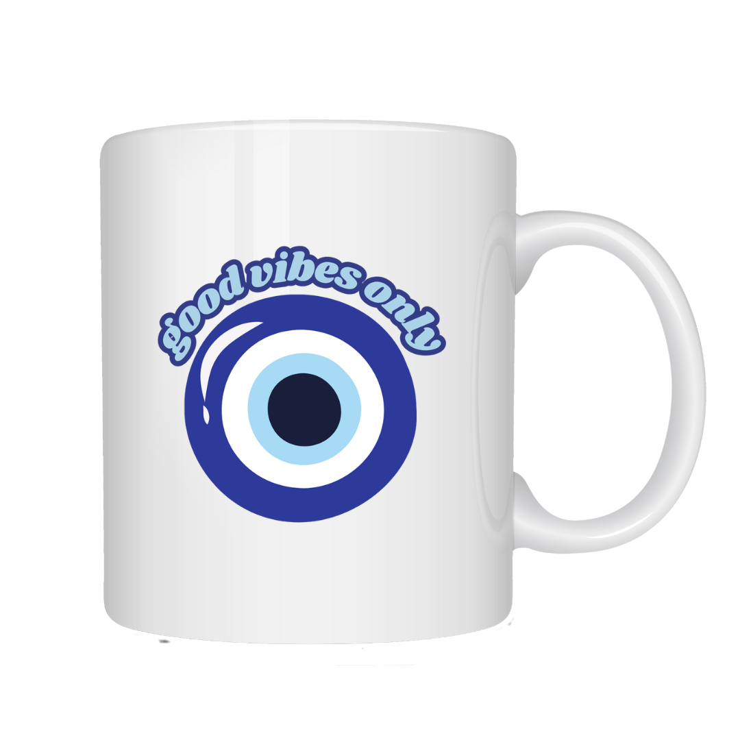 Good Vibes Only Mug - Blue