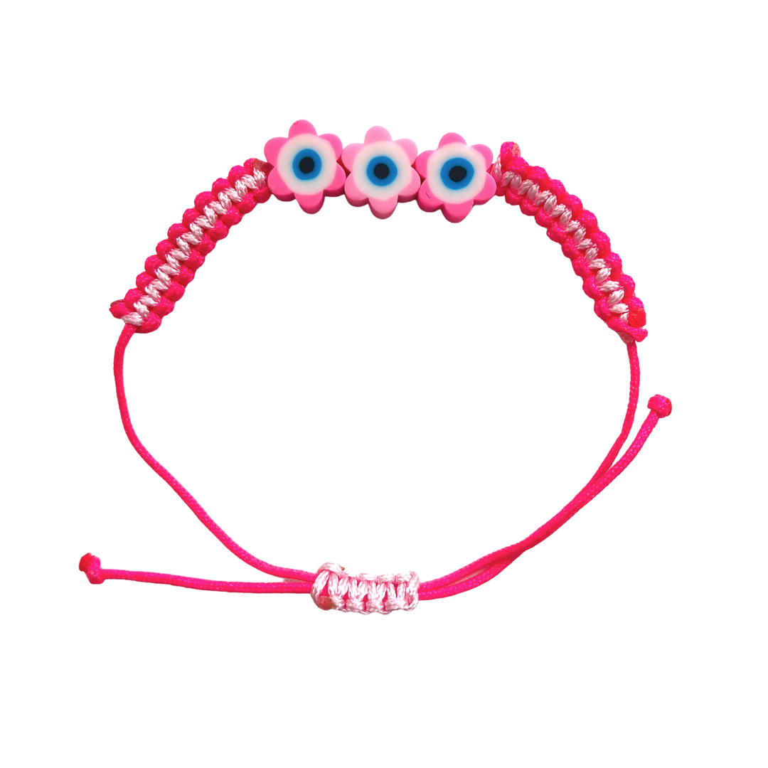 Kids Bracelet - Evil Eye Flowers