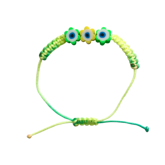 Kids Bracelet - Evil Eye Flowers