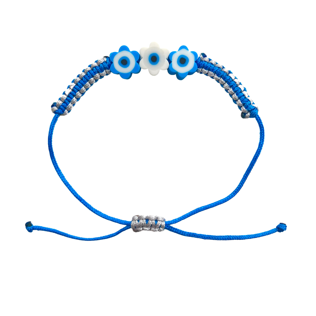 Kids Bracelet - Evil Eye Flowers